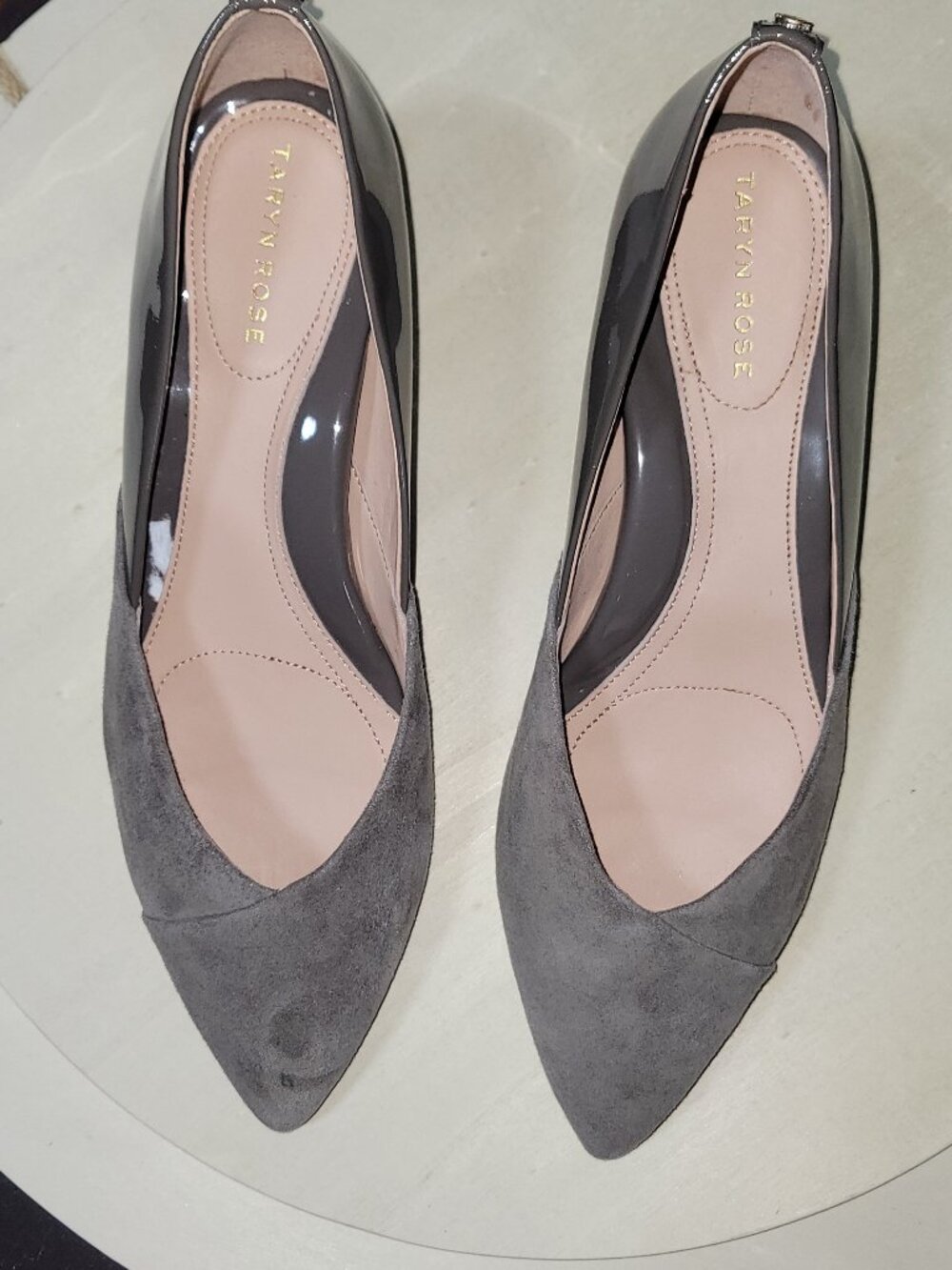 Taryn Rose Suede & Leather Pumps [Item #SP02]